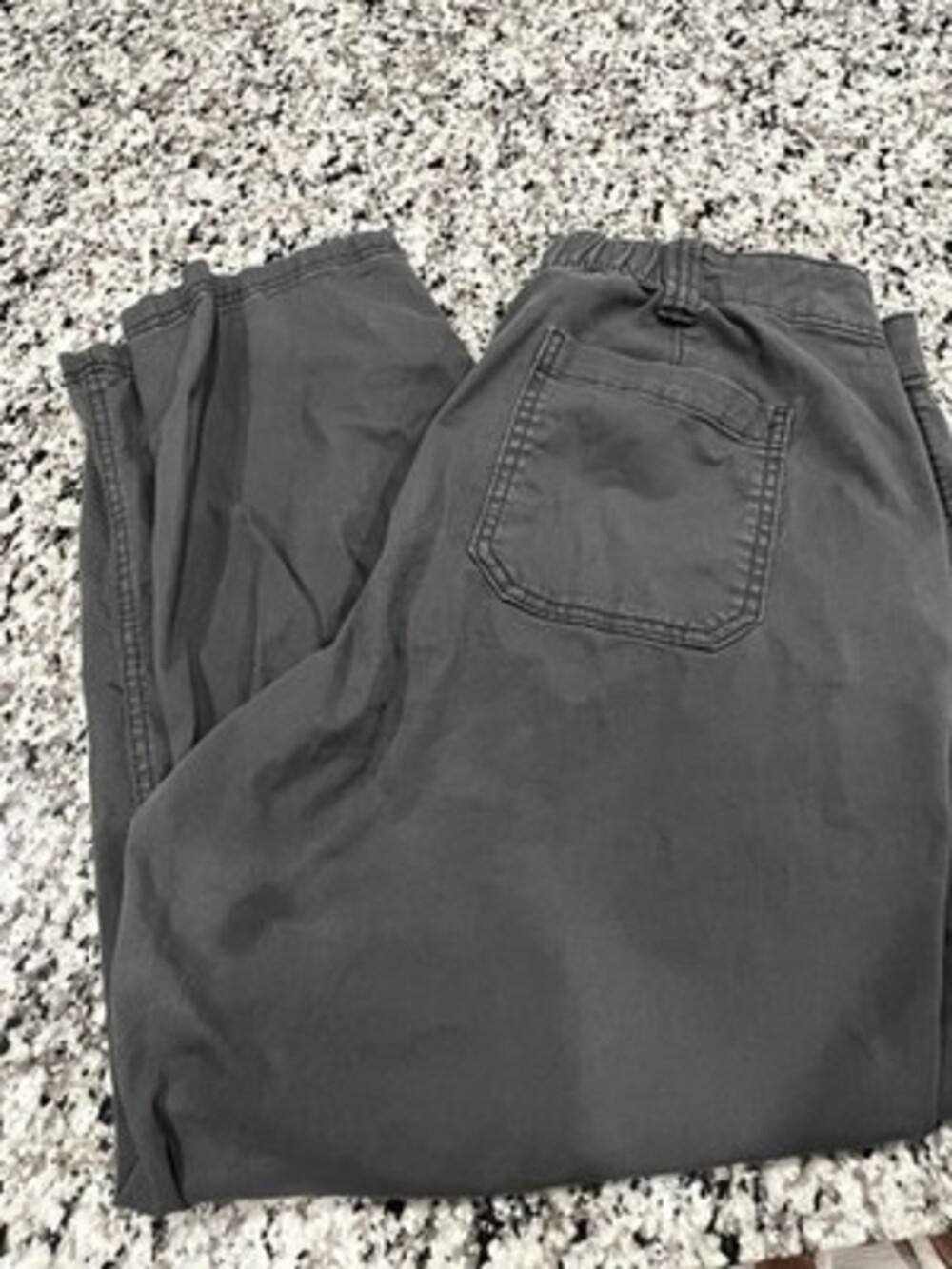 Old Navy OG Chino Pants Women L Gray High Rise Straight Leg Stretch Casual